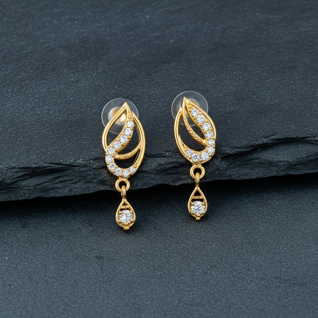 Radiant Marquise Silhouette Drop Earrings