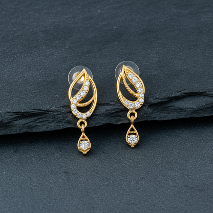 Radiant Marquise Silhouette Drop Earrings