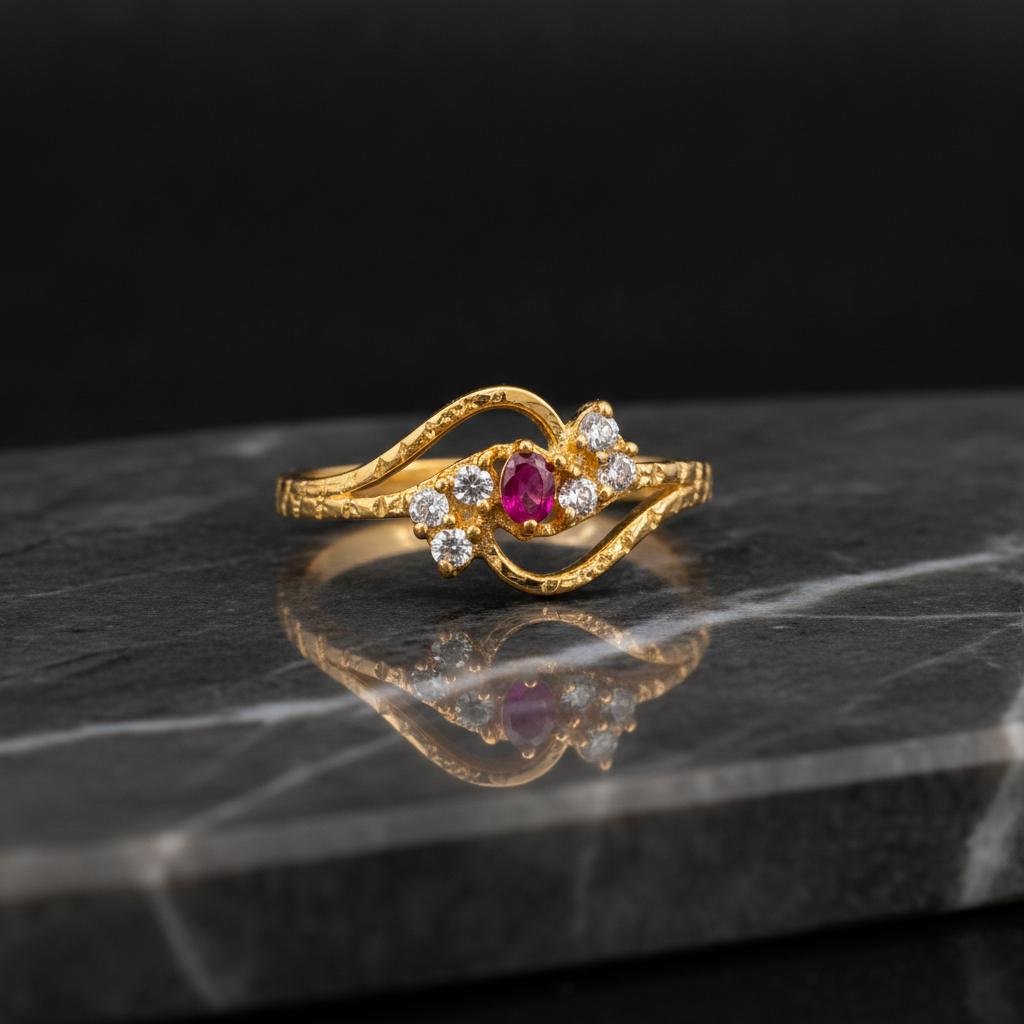 Royal Crimson Infinity Luxe Ring