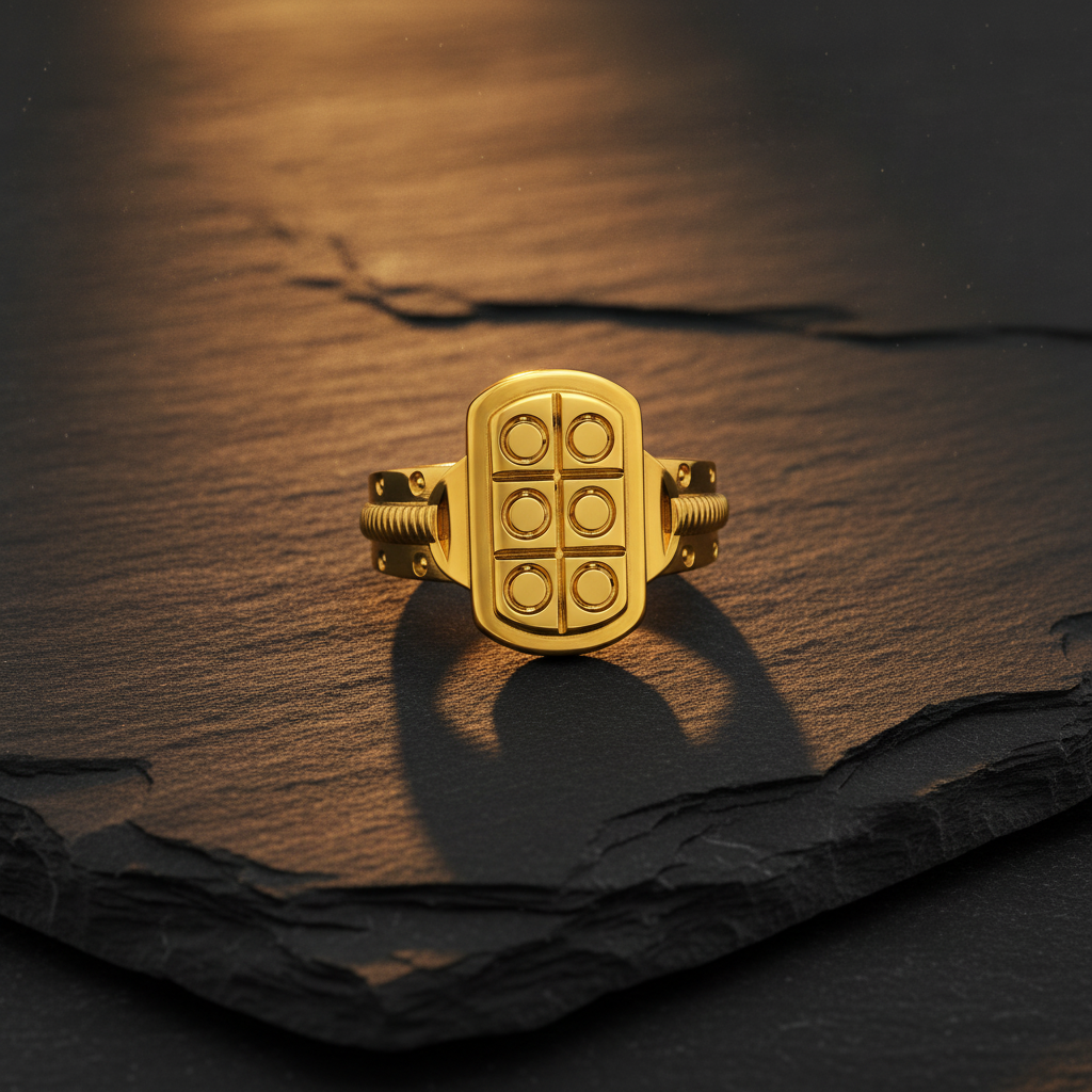 Royal Six Dot Crest Designer Ring
