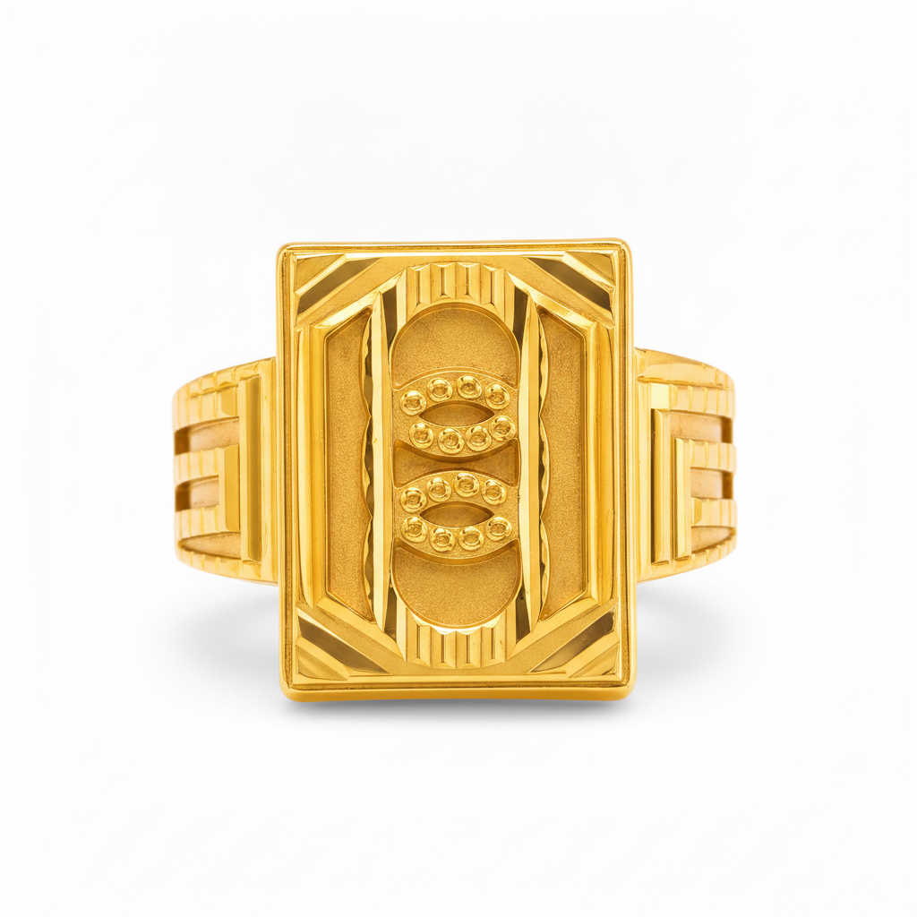 Regal Twin Orbit Geometric Statement Ring for Men