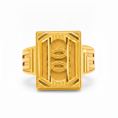 Regal Twin Orbit Geometric Statement Ring for Men