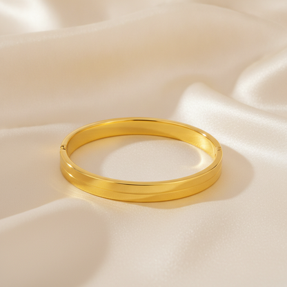 Luxury Minimalist Hinged Oval Kada Bracelet for Women