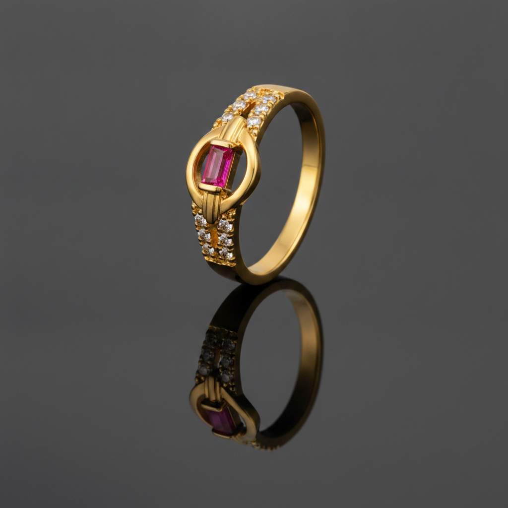 Regal Ruby Nexus Radiance Ring for Women