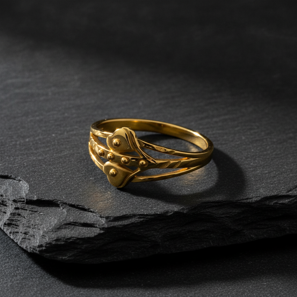 Love Knot Double Heart Ring For Women