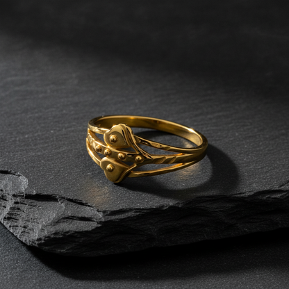 Love Knot Double Heart Ring For Women