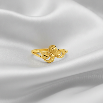 Regal Triple Petal Harmony Statement Ring