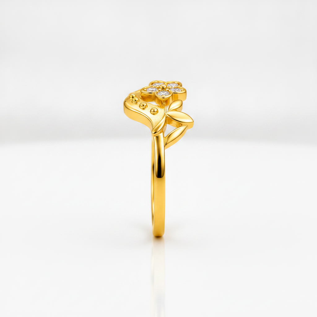 Royal Blossom Vine Grace Statement Ring