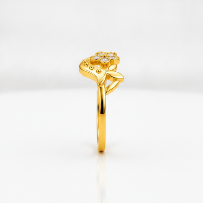 Royal Blossom Vine Grace Statement Ring