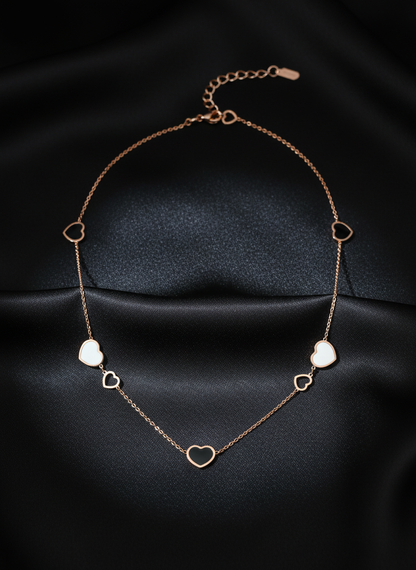 Elegant Rose Gold Heart Pendant Necklace for Women