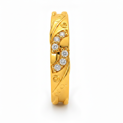 Leafline Sparkle Band Ring for Women