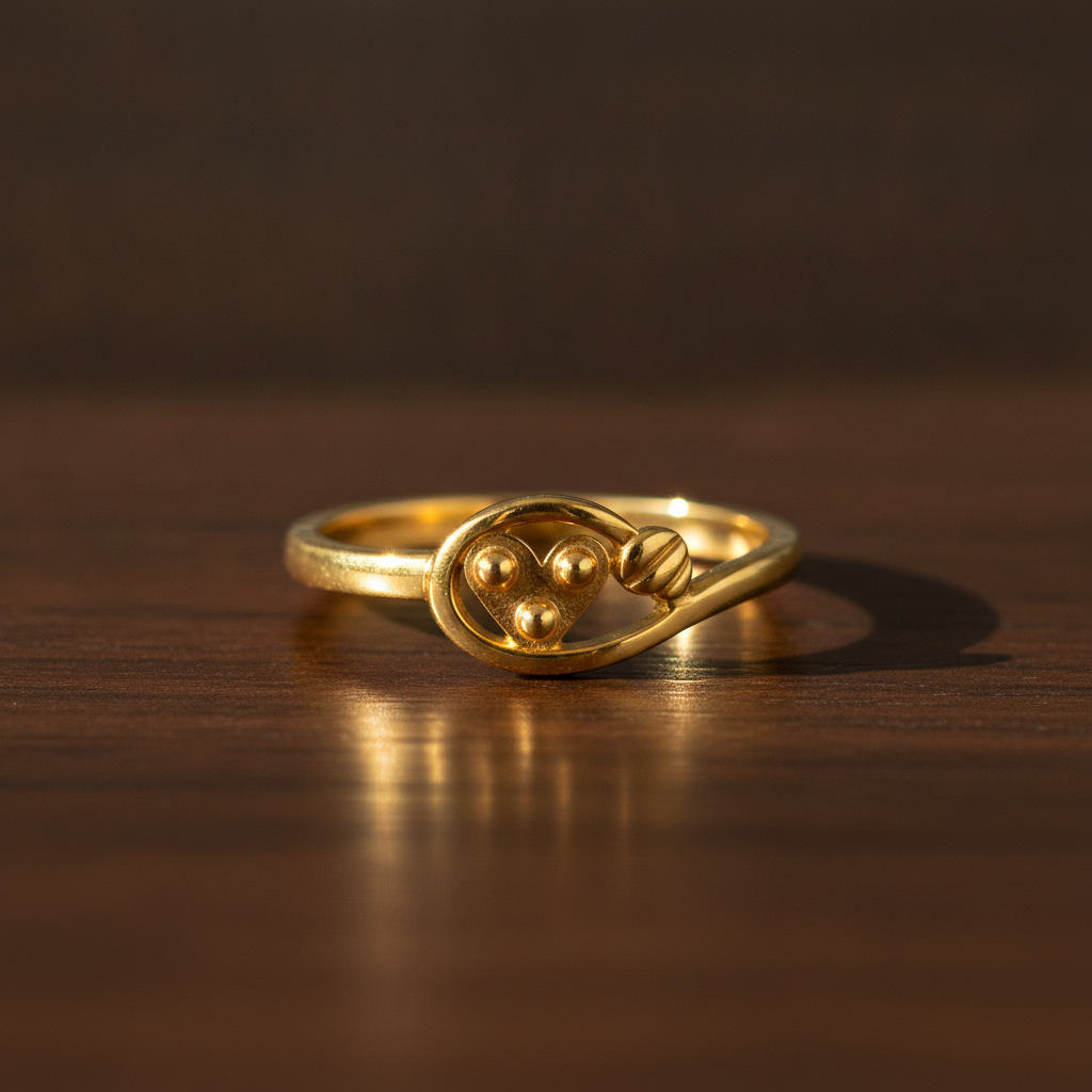 Eternal Heart Orbit Designer Statement Ring