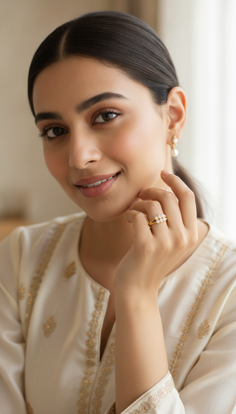 Celestial Curve Pavé Ring