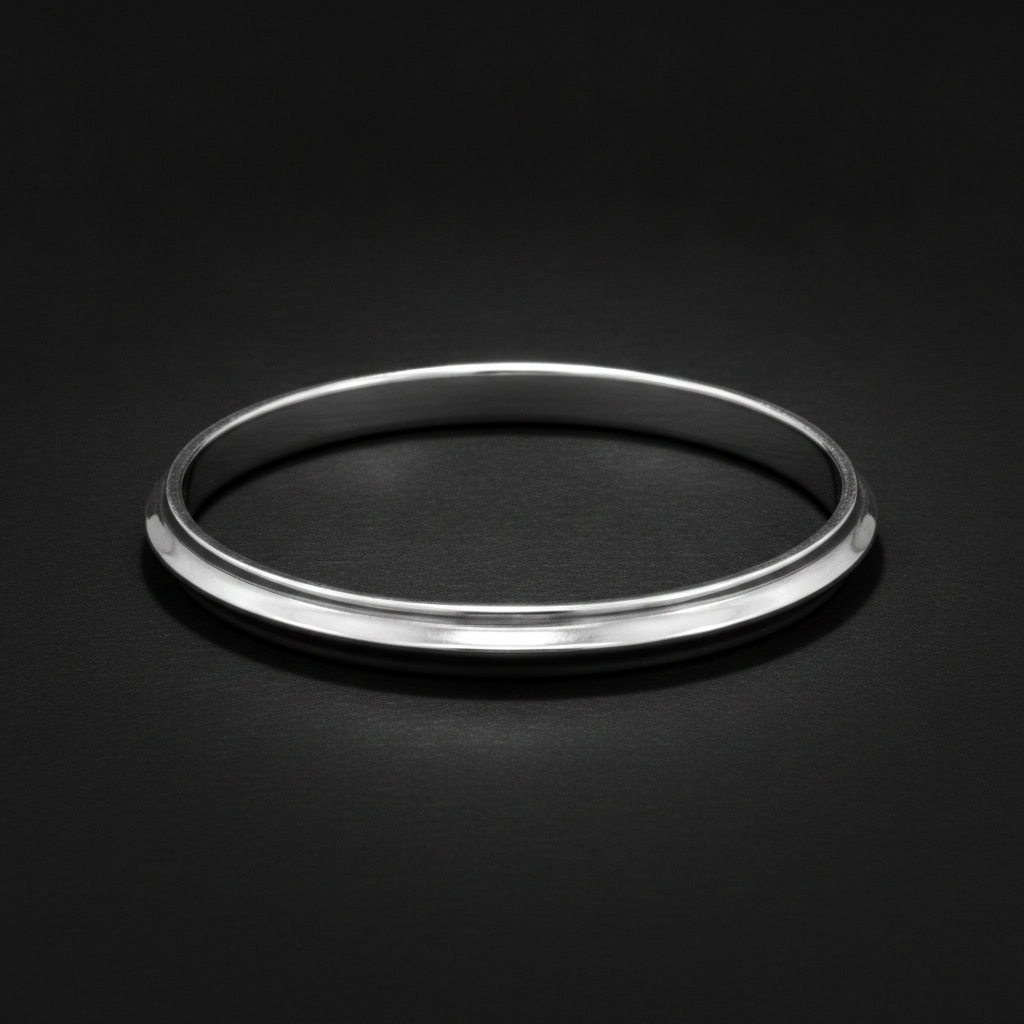 Classic 925 Sterling Silver Sleek Kada for Men & Women