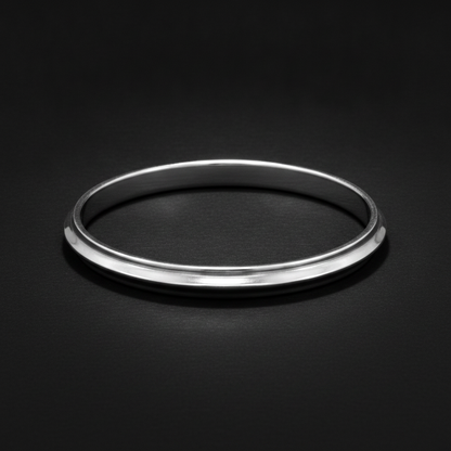 Classic 925 Sterling Silver Sleek Kada for Men & Women