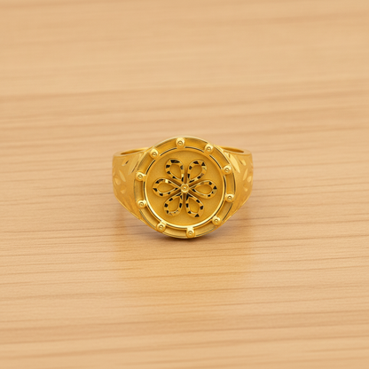 Imperial Six-Petal Medallion Heritage Ring for Men