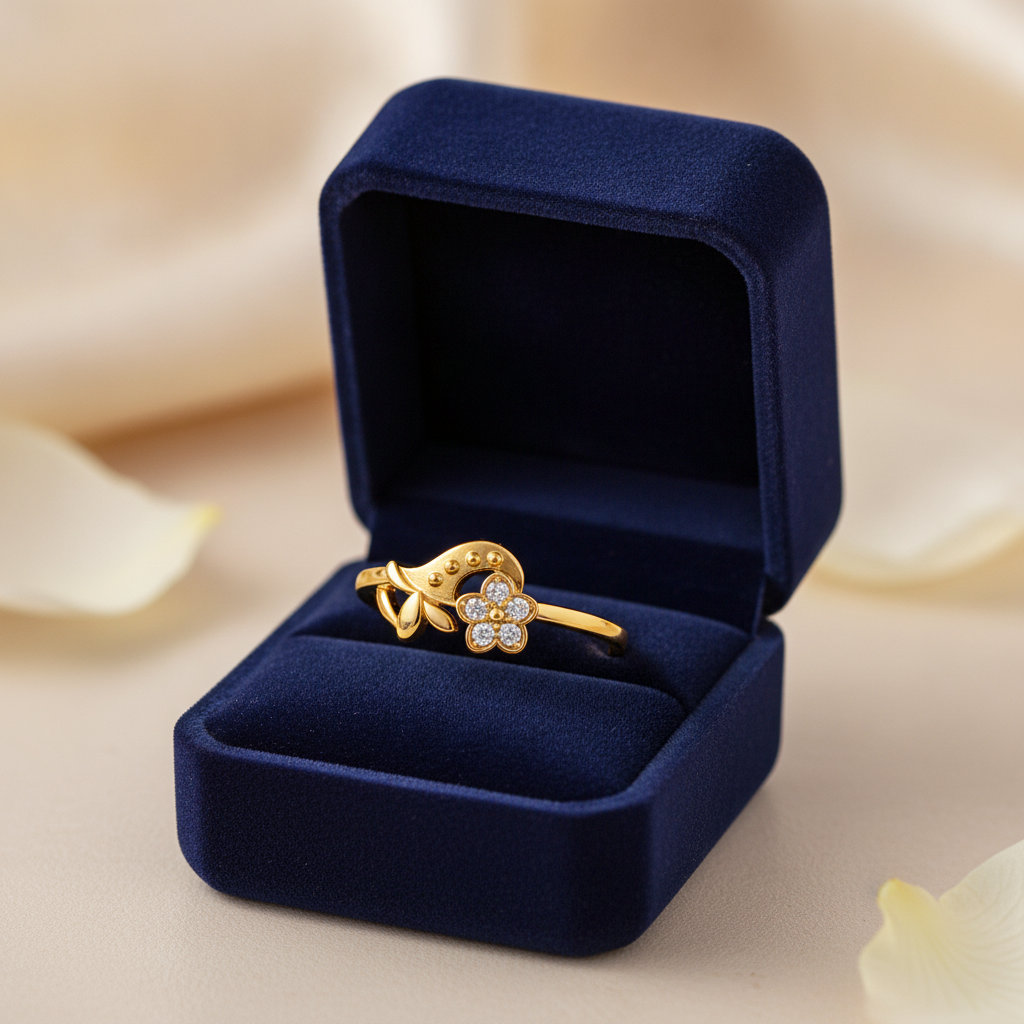 Royal Blossom Vine Grace Statement Ring