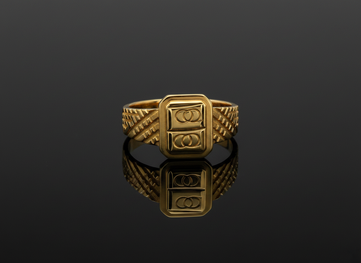 NuGold Regal Emblem Signet Ring