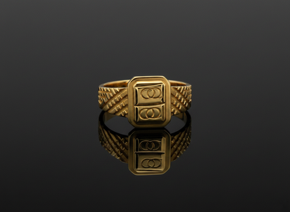 NuGold Regal Emblem Signet Ring