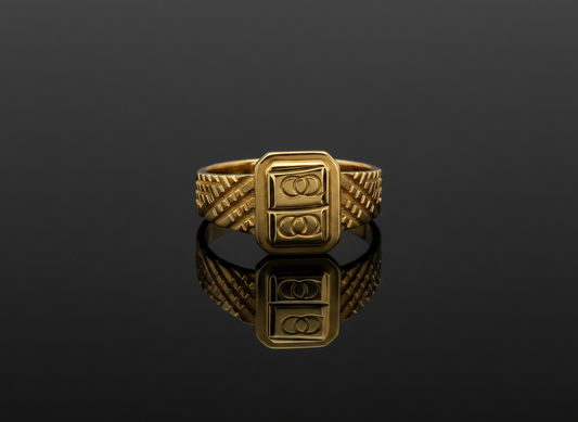 NuGold Regal Emblem Signet Ring