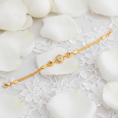 Premium Evil Eye CZ Chain Bracelet for Women & Girls