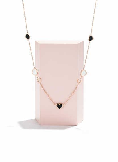 Elegant Rose Gold Heart Pendant Necklace for Women