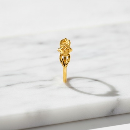Celestial Star Blossom Designer Ring