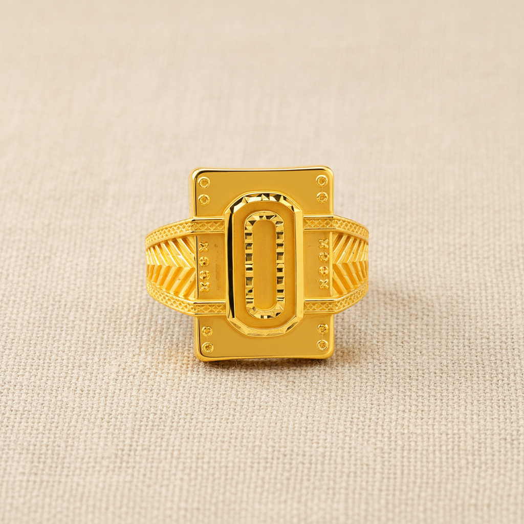 Regal Zero Crest Heritage Signet Ring For Men