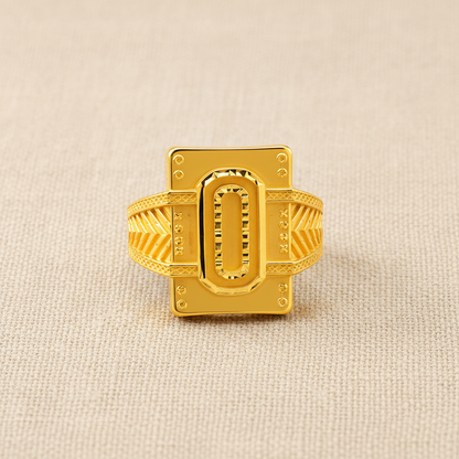 Regal Zero Crest Heritage Signet Ring For Men