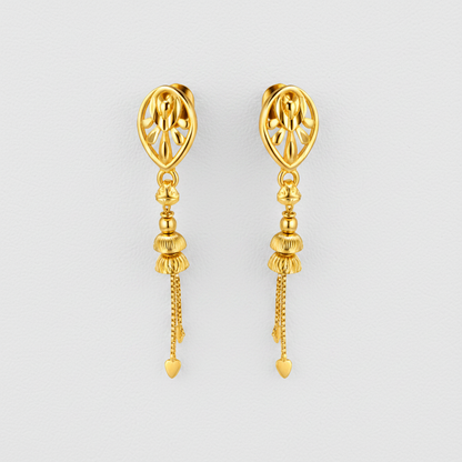 NuGold Tassel Drop Earrings for Women