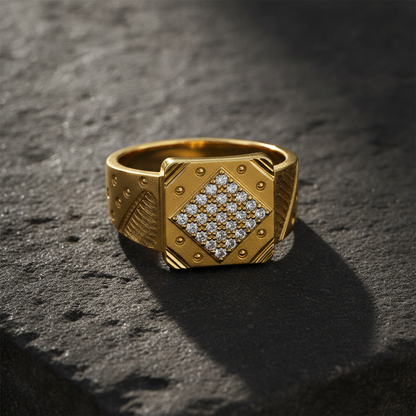 Premium Crystal CZ Designer Statement Ring