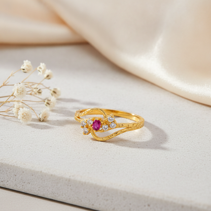 Celestial Curve Pavé Ring