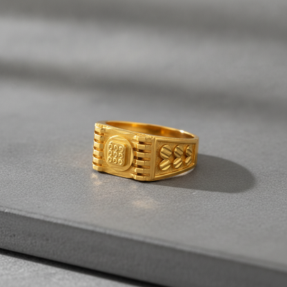 Royal Gridcrest Heritage Statement Ring for Men