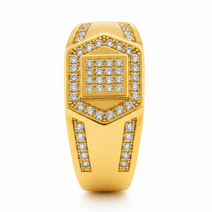 Regal Crystal Crest Men’s Ring