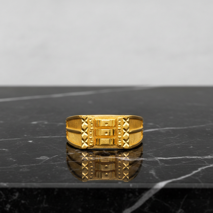 Royal Dynasty Armour Gold Ring for Men