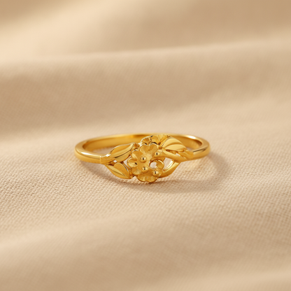 Regal Floral Vine Elegance Statement Ring for Women