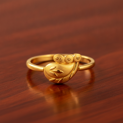 Regal Peacock Bloom Elegance Statement Ring for Women