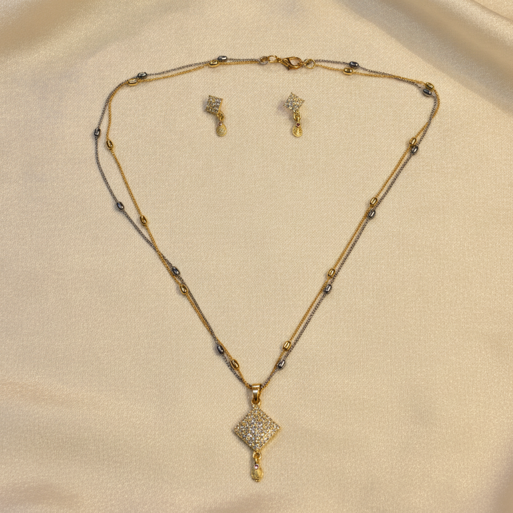 NUGOLD Luxe Radiance Dual-Tone Jewelry Set