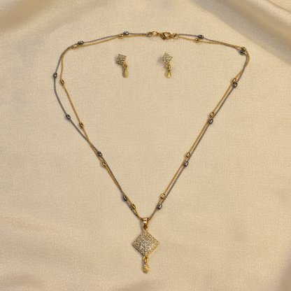 NUGOLD Luxe Radiance Dual-Tone Jewelry Set