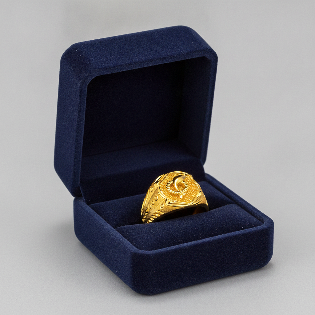 Royal Serpent Crest Heritage Statement Ring for Men
