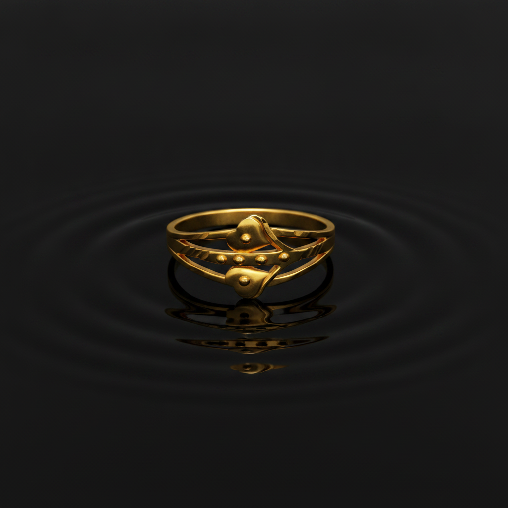 Love Knot Double Heart Ring For Women