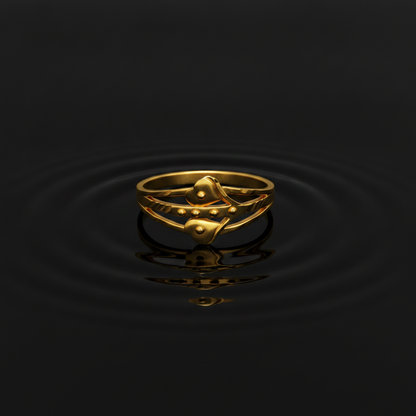 Love Knot Double Heart Ring For Women