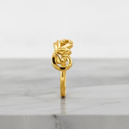 Royal Swan Harmony Embrace Statement Ring for Women