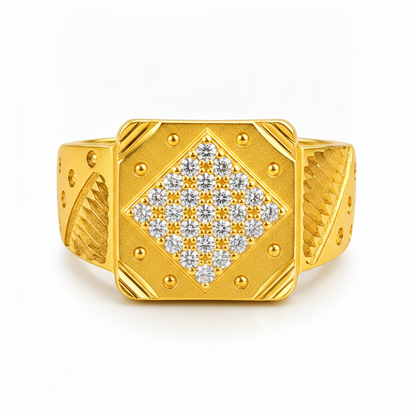 Premium Crystal CZ Designer Statement Ring