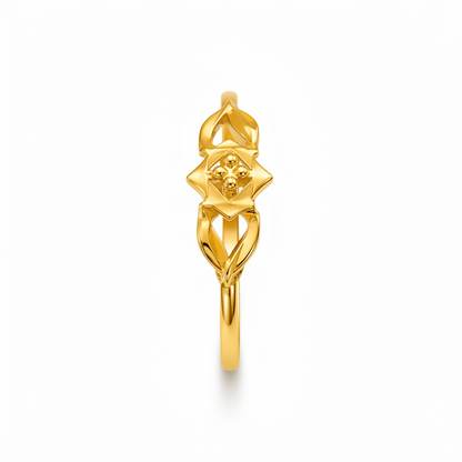Celestial Star Blossom Designer Ring