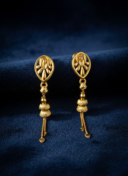 NuGold Tassel Drop Earrings for Women