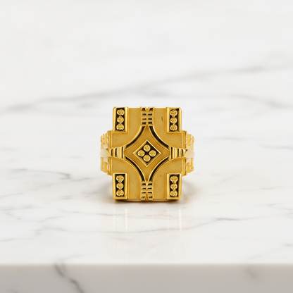 Royal Intricate Panel Statement Ring for Men