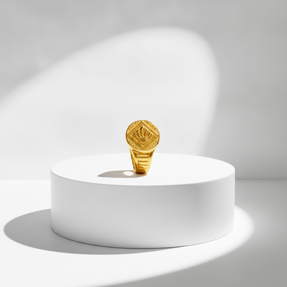 Royal Crown Crest Heritage Statement Ring for Men