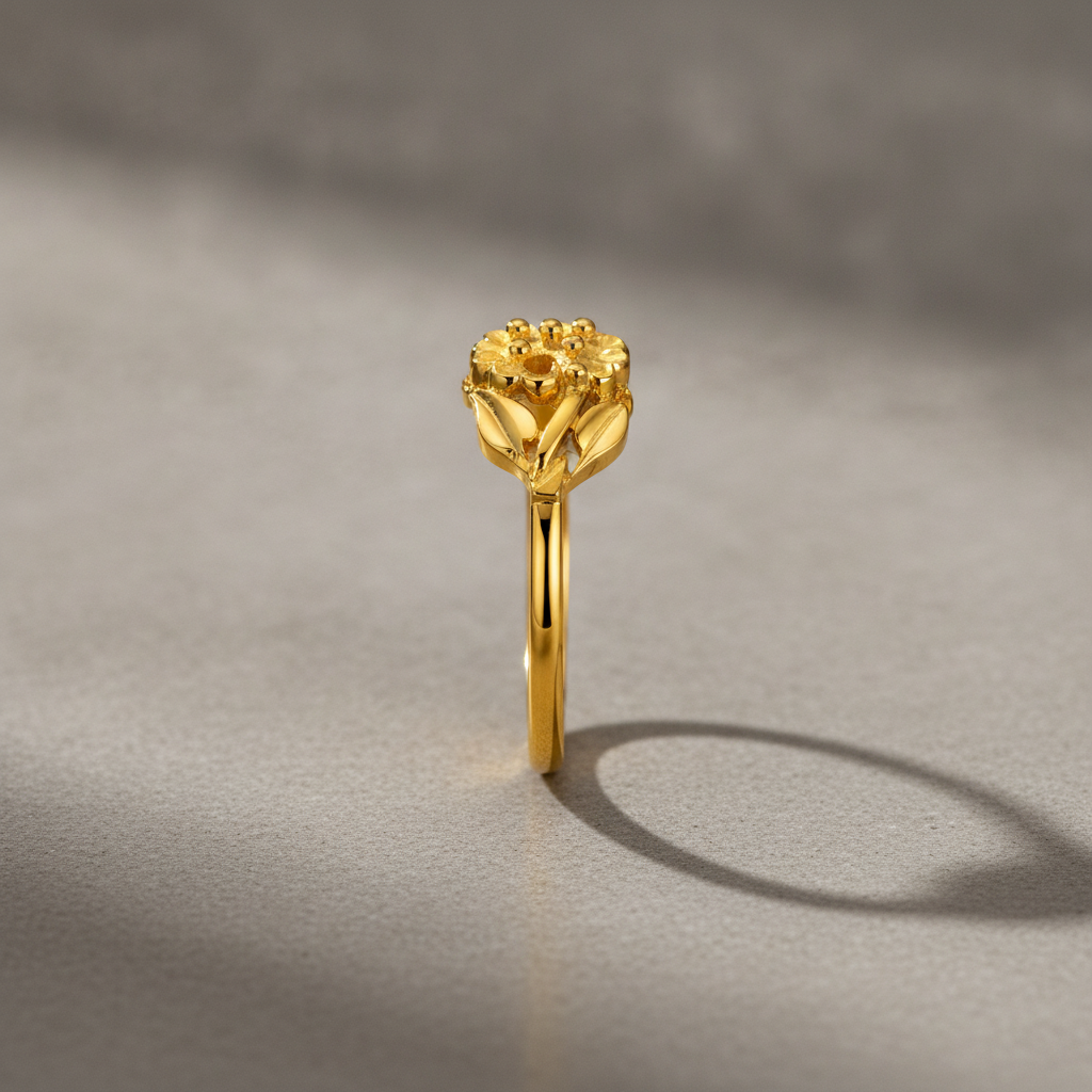 Regal Floral Vine Elegance Statement Ring for Women