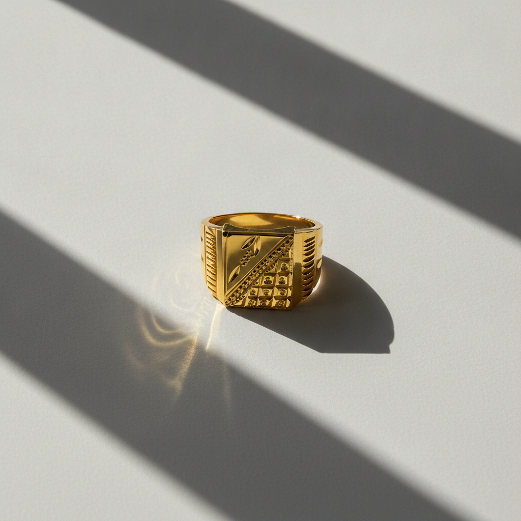 Imperial Mosaic Crest Statement Ring for Men